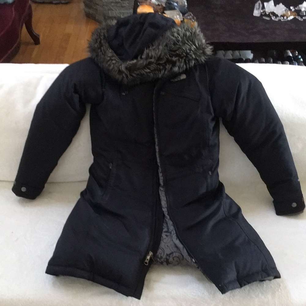 The North Face Women's Black Puffer Jacket with Fur Hood